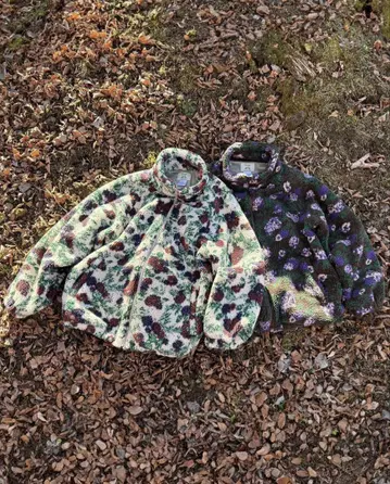 Connett Floral Camo PlushBoa 재킷