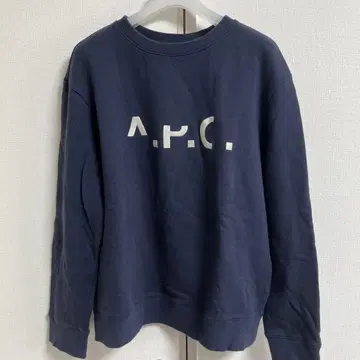A.P.C. 남성용 맨투맨 속기모 네이비