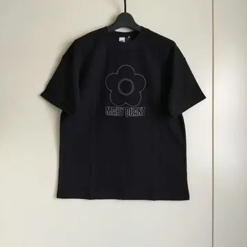 마리콴트 자수 와플 T셔츠 프리 사이즈 블랙 새상품