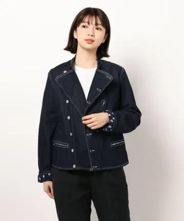 [ 새상품급 ] agnes b KA17 BLOUSON 데님 풀 블루종