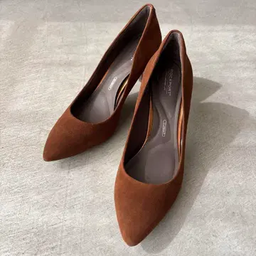 16일까지 가격 브라운 스틸레토 펌프스 중간 힐 24.5cm