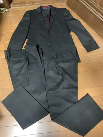 블랙 포멀 수트 슬랙스 2개 포함
