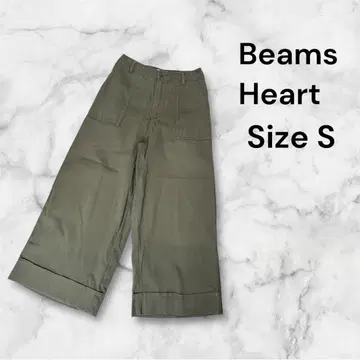 빔즈하트 와이드 팬츠 카키 코튼 트윌 (S)
