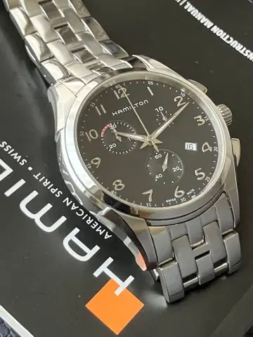 해밀턴 손목시계 재즈 마스터 신라인 크로노
