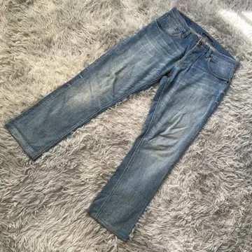 누디진 W32L30 오가닉 코튼 데님 워시 가공