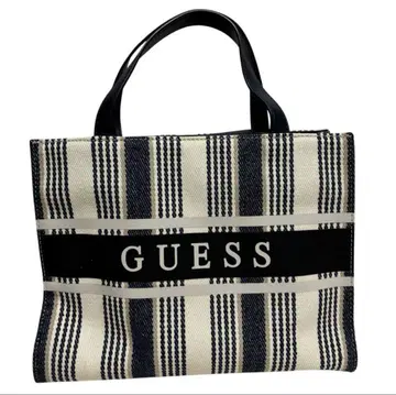 GUESS 스트라이프 토트백