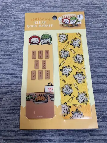 치이카와 (먼작귀) 오사카 한정판 디자인 클리어 북마커 2개입