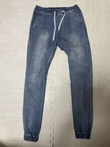 데님 블루 조거 팬츠