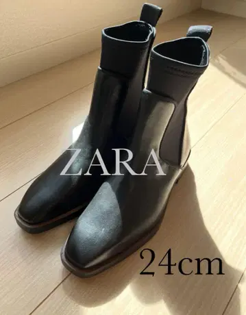 [ 새상품급 ] ZARA 사이드 고어 부츠 24cm