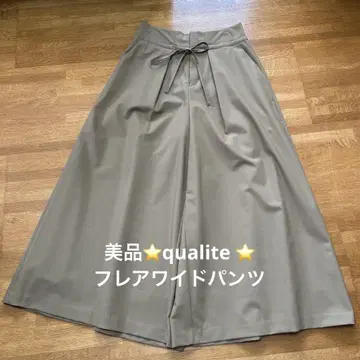 새상품급 qualite 플레어 와이드 팬츠