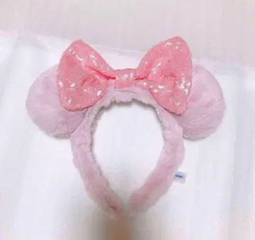 디즈니 머리띠 핑크 복슬복슬
