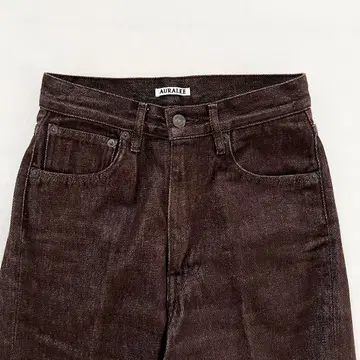 AURALEE HARD TWIST DENIM 5P PANTS