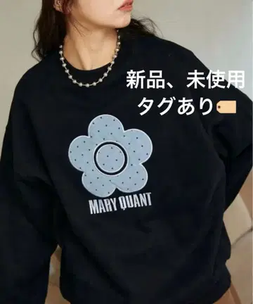 MARY QUANT x PUBLUX 도트 데이지 로고 맨투맨 한정판 전개