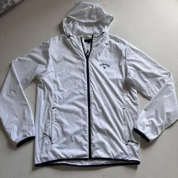 캘러웨이 골프 callaway 화이트 메쉬 후드 자켓 LL 사이즈 스포츠