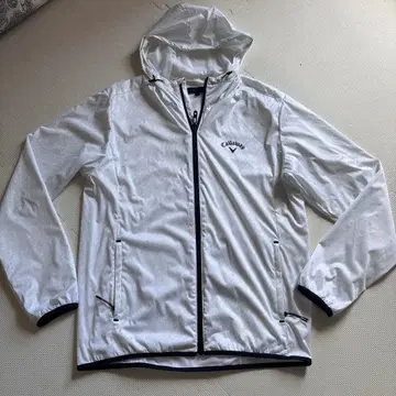 캘러웨이 골프 callaway 화이트 메쉬 후드 자켓 LL 사이즈 스포츠