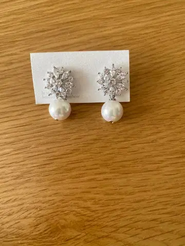 ANNAN WEDDING 펄과 크리스탈 귀걸이