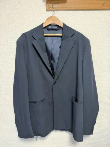 ZARA 불규칙 트림 수트 블레이저 자켓 오버 사이즈