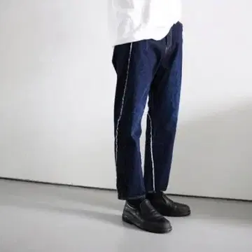 khoki 데님 팬츠 프린지 가공 19aw