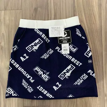 미사용 새상품 PING 핑 네이비 로고 골프 스커트 사이즈 S