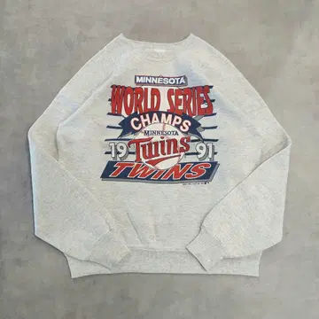 프룻 오브 더 룸 맨투맨 MLB 구제 의류 90s USA L 그레이
