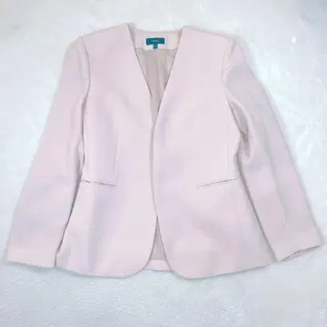 22SS 띠어리 노카라 자켓 핑크 CLASSIC CREPE