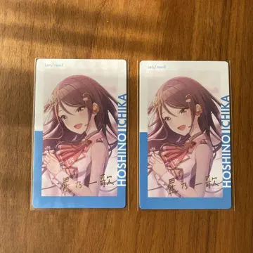 프로세카 호시노 이치카 에피카 에픽 카드 벚꽃 금박 사인 4a 2장