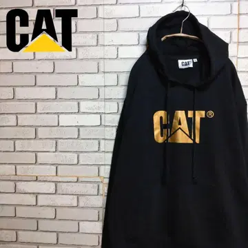 레어 CAT 캐터필러사 후드티 빅 로고 기업 로고 새상품급!