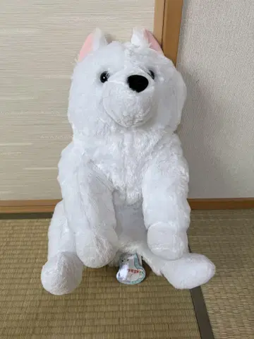 흐물흐물 사모예드 군 봉제 인형 화이트