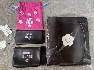 MARY QUANT x AZUL 쇼퍼백 글리터 레트로 로고