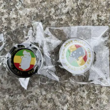 [수량 한정] 말리 공화국 핀 배지 핀즈 오사카 만박 2종 세트