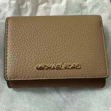 [ 미사용 새상품 ] MICHAEL KORS 3단 폴더형 지갑 베이지
