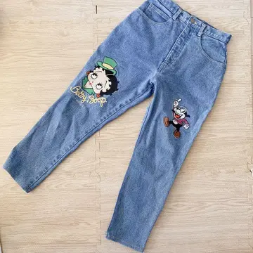 BettyBoop 베티부프 데님 청바지 G L 사이즈