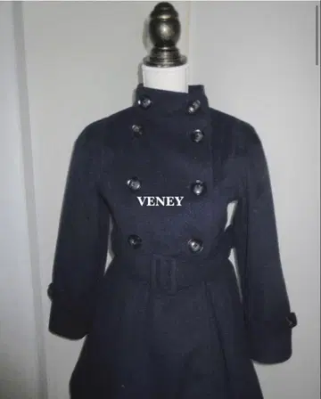 veney classic highneck flare coat