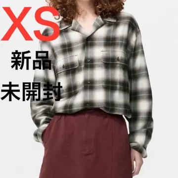UNIQLO JWA 브러쉬드 코튼 오버 사이즈 셔츠 내추럴 XS