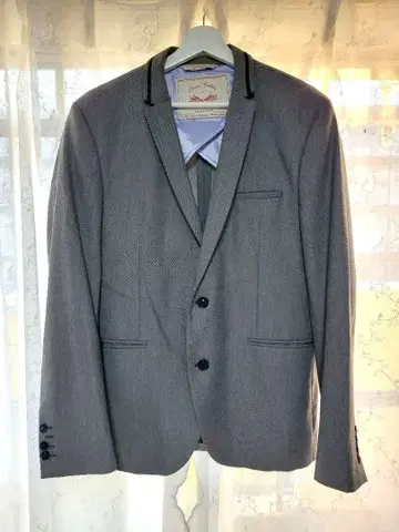 ZARA MAN 데님 쿠튀르 그레이 비즈니스 정장 자켓
