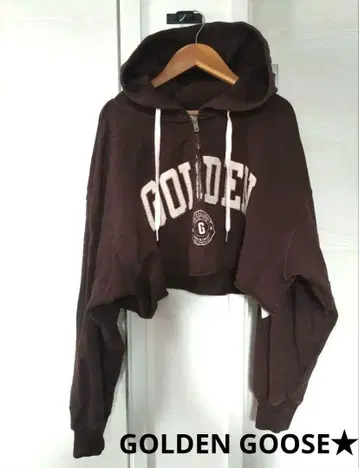 새상품급*GOLDEN GOOSE 하프 지퍼 후드티 크롭 기장