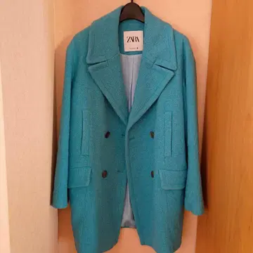 ZARA 터콰이즈 테일러드 자켓 M 코트