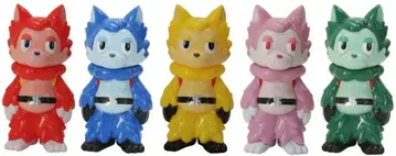 늑대 군 고레인저 5체 세트 한정판 소프트 비닐