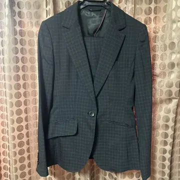아오야마 양복 HILTON 블랙 체크 무늬 수트 셋업 7호