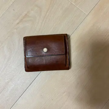 렌마 브라운 3단 폴더형 지갑