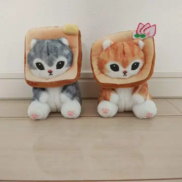 모프 샌드 봉제 인형 2개 세트 (그레이와 오렌지)