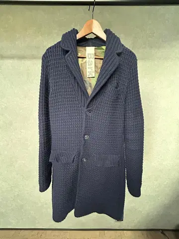 Bark 버그 네이비 체스터 코트