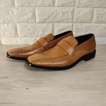 새상품급 Evolution 가죽 신발 사들 로퍼 브라운 26cm