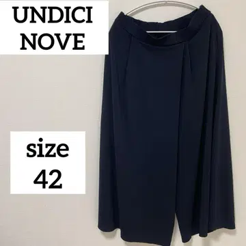 UNDICI NOVE 와이드 팬츠 허리밴딩 블랙 빅 사이즈 42