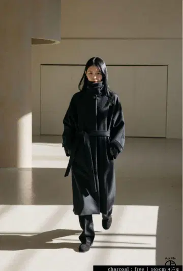 OHOTORO 더블린 코트 차콜 그레이