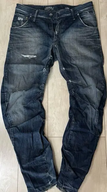 G-STAR RAW 3301 데미지 데님 루즈 테이퍼드 33인치