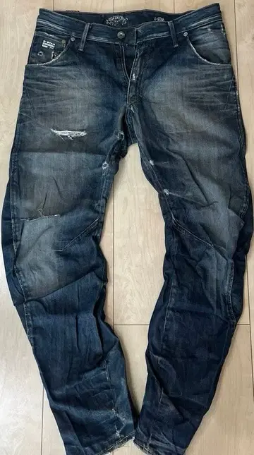 G-STAR RAW 3301 데미지 데님 루즈 테이퍼드 33인치