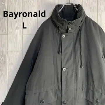 Bayronald 그레이 후드 부착 다운 자켓 L 사이즈