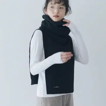 ALWEL 플리스 하이넥 게이터 블랙