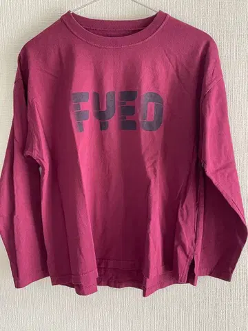FILDEFER FYED 버건디 긴팔 T셔츠